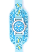 Jacques Farel Girls Smells Nice Lblue Strap Wrist Watch