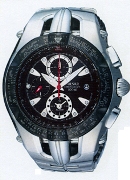 Pulsar Gents Ss Chronograph Black Dial Alarm Wrist Watch Pulsar Gents Ss Chronograph Black Dial Alarm Wrist Watch