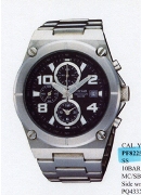 Pulsar Gents Ss Chronograph Black Dl 100M Wrist Watch Pulsar Gents Ss Chronograph Black Dl 100M Wrist Watch