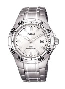 Pulsar Gents Chr 100M Black Dial Black Stra Wrist Watch Pulsar Gents Chr 100M Black Dial Black Stra Wrist Watch