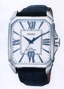 Pulsar Gents O/S Black Strap White Dl Dat Wrist Watch Pulsar Gents O/S Black Strap White Dl Dat Wrist Watch