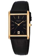 Pulsar Gents Black Lth Black Dial With Date Wrist Watch Pulsar Gents Black Lth Black Dial With Date Wrist Watch