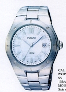 Pulsar Gents Sport Rnd White Dl Date Ss Wrist Watch Pulsar Gents Sport Rnd White Dl Date Ss Wrist Watch
