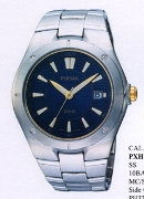 Pulsar Gents Sport Blue Dl 100M Date Ss Wrist Watch Pulsar Gents Sport Blue Dl 100M Date Ss Wrist Watch