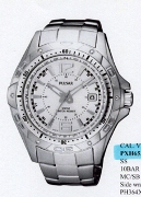 Pulsar Gents Ss Case 100M Date White Dl Wrist Watch Pulsar Gents Ss Case 100M Date White Dl Wrist Watch
