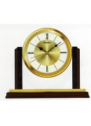 Clocks Mantel Gold/Mahogany Alum/Wood Wrist Watch