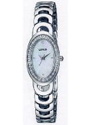 Lorus Ladies Ss Oval White Mop Dl Cz'S Wrist Watch Lorus Ladies Ss Oval White Mop Dl Cz'S Wrist Watch