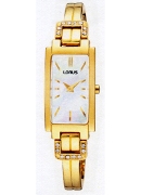 Lorus Ladies Gp Tank White Mop With Stones Wrist Watch Lorus Ladies Gp Tank White Mop With Stones Wrist Watch