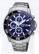 Lorus Gents S/S Chronograph Blue Dial 100M Wrist Watch Lorus Gents S/S Chronograph Blue Dial 100M Wrist Watch