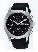 Lorus Gents Ti 100M Chr Black Lth Black Dl Wrist Watch Lorus Gents Ti 100M Chr Black Lth Black Dl Wrist Watch
