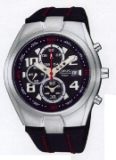 Lorus Gents Chronograph Black/Red Strap Wrist Watch Lorus Gents Chronograph Black/Red Strap Wrist Watch