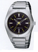 Lorus Gents S/S Black Dial 50M Date Wrist Watch Lorus Gents S/S Black Dial 50M Date Wrist Watch