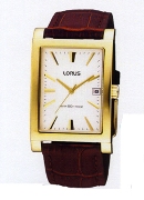 Lorus Gents Brn Lth White Dial Date Wrist Watch Lorus Gents Brn Lth White Dial Date Wrist Watch