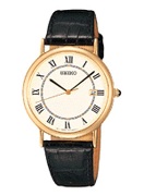 Seiko Ge Gold Plated Leather Band Wrist Watch Seiko Ge Gold Plated Leather Band Wrist Watch