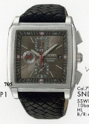 Seiko Gents Chronograph Black Lth Grey Dial Wrist Watch Seiko Gents Chronograph Black Lth Grey Dial Wrist Watch