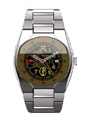 Soviet Gents Ss Case Rnd Green Dial Wrist Watch Soviet Gents Ss Case Rnd Green Dial Wrist Watch