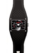 Soviet Gents Black Pu Rubber Wrist Watch Soviet Gents Black Pu Rubber Wrist Watch