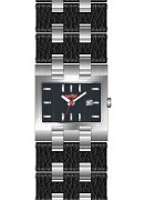 Soviet Gents Mix Metal & Black Lth Cuff Wrist Watch Soviet Gents Mix Metal & Black Lth Cuff Wrist Watch