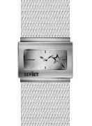 Soviet Ladies Slv Mesh Bracelet Sq Dial Wrist Watch Soviet Ladies Slv Mesh Bracelet Sq Dial Wrist Watch