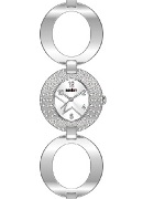 Soviet Ladies Oval Link Bracelet Stones Wrist Watch Soviet Ladies Oval Link Bracelet Stones Wrist Watch