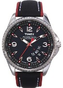 Timex Gents Perpetual Black Lth Black Dial Wrist Watch Timex Gents Perpetual Black Lth Black Dial Wrist Watch