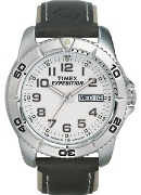Timex Gents Exp F/T Brn Strap Wht Dial Wrist Watch Timex Gents Exp F/T Brn Strap Wht Dial Wrist Watch