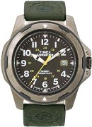 Timex Gents Expedition Grn Lth Black Dia Wrist Watch Timex Gents Expedition Grn Lth Black Dia Wrist Watch