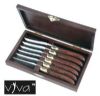 VIVA EARLS SERRATED KNIFE SET IN WOODEN BOX (6 KNIVES)