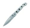 MATT SILVER METAL LOCKBLADE KNIFE