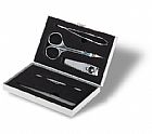 Manicure set in metal case