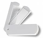 Foldable comb with make-up mirror