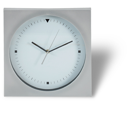 Metal Square framed wall clock