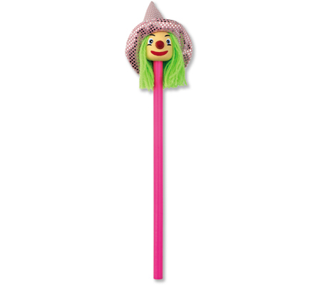 Pencil with Witch ontop