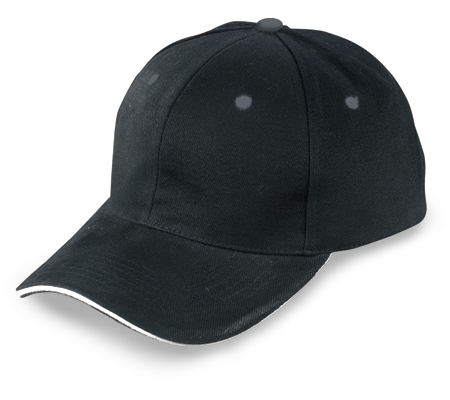 Baseball cap with adjustable velcro cap - Brushed cotton