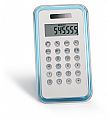 8-digit dual power calculator with aluminium front cover.