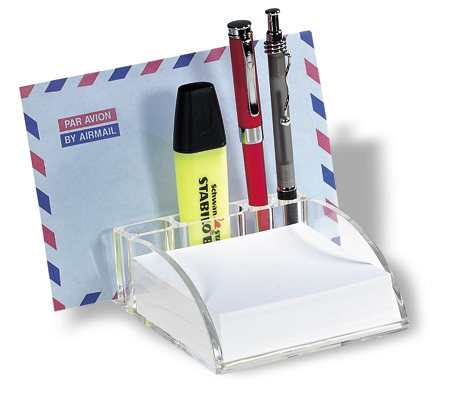 Desk standard with memo cube(incl. paper)