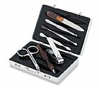 manicure set in imitation Chrome attache case