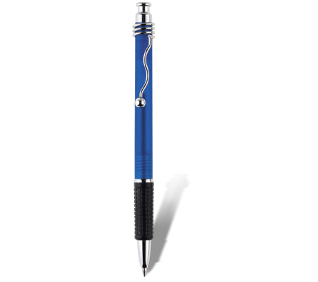 Ball pen with rubber grip