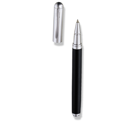 Black with chrome coloured ball pen
