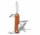 Pocketknife with wooden grip