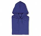 Raincoat with press stud fastening and hood