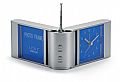 Foldable FM radio with alarm clock and photo frame. Foldable FM radio with alarm clock and photo frame.