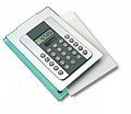 8-digit calculator with memo pad.