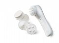 Massage set including 2 facial cleaning sponges and 3 massage pa