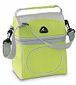 Lime cooler bag with mesh pocket on the side. 600D polyester. Si