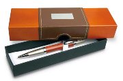 Wooden twist ball pen in box