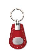 PU keyring withlogo plate