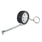 Tyre shape tape measure keyring