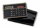 Blk & Gold Solar slim card calculator