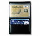 Real leather credit card holder